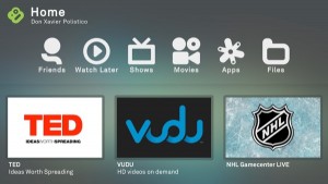 Main Boxee Interface